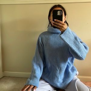 ASOS blue turtleneck